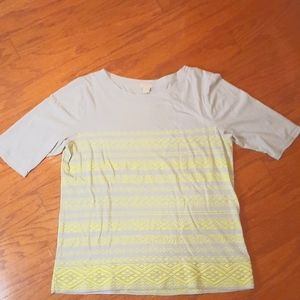 J Crew short sleeve top. Size M.